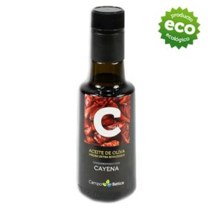 Aceite de oliva virgen extra Ecológico con CAYENA